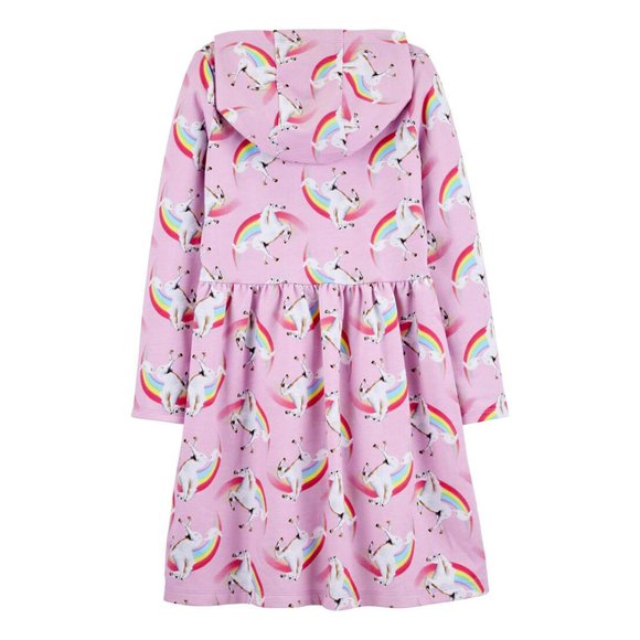 Carter's Girl's Hooded Unicorn French Terry Dress - Picture 2 of 7